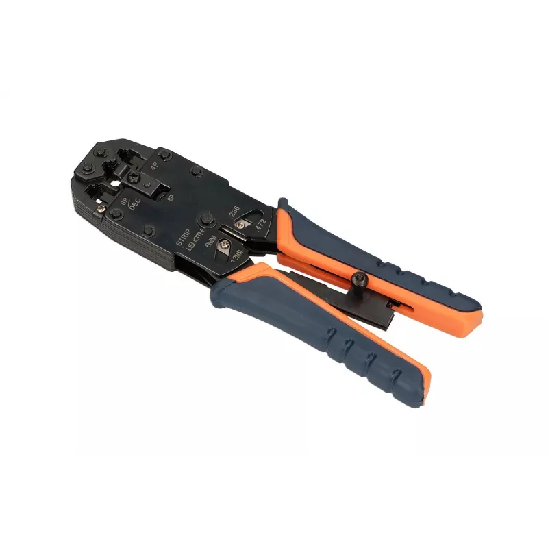 Extralink RJ45 pressimistööriist 4P+6P+8P põrkmehhanismiga modulaarpistikutele, 1 tk