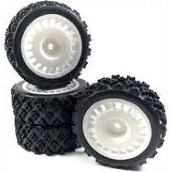 Absima 1 10 Rally Block Complete Wheels Must 4 tk (2510062)