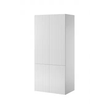 Cama meble PAFOS 2D riidekapp 90x55.5x198.5 cm valge matt 2 riiuliga