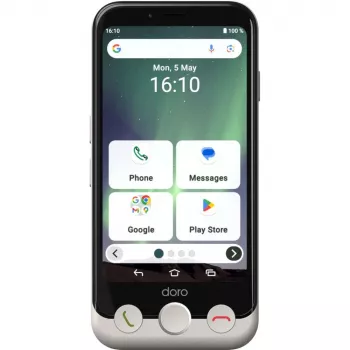 Nutitelefon Doro Aurora A10 4.5 tolli 4GB RAM 64GB Must Valge