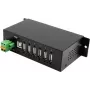 EXSYS EX-1596HMVS 6 pordiga USB 2.0 metallist jaotur 15KV ESD liigpingekaitsega (Din-liist)