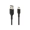 Punutud USB-C USB-A 3m Must