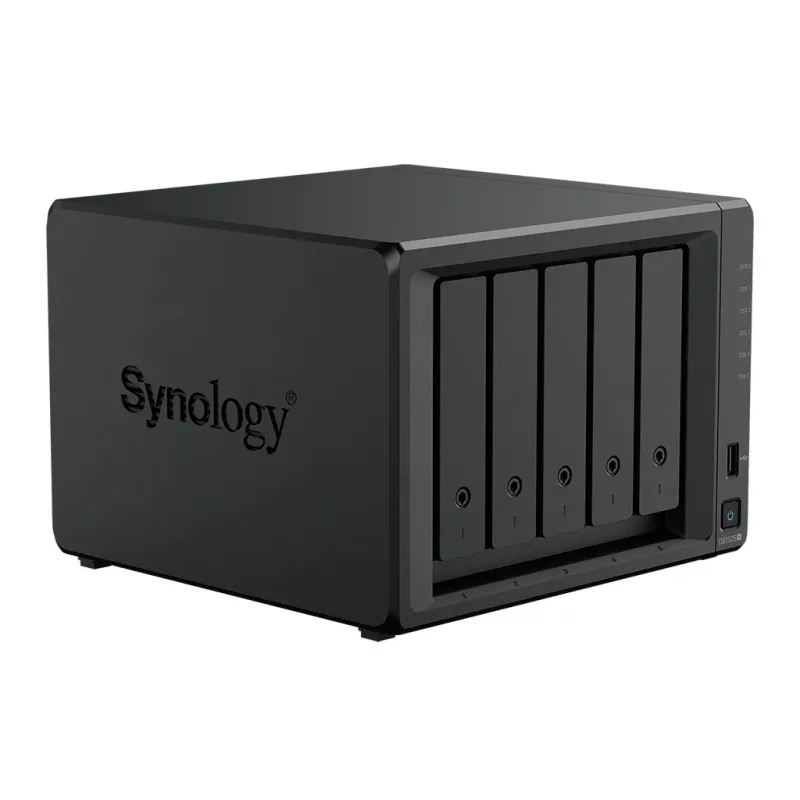 Synology DiskStation DS1525+ NAS/salvestusserver Ryzen Embedded V1500B 8 GB DDR4 0 TB Must