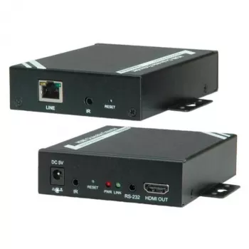 HDMI pikendaja läbi TP, Cat.5-6, aheldatav, 100m, 1920 x 1080 pikslit, 28 x 115 x 91 mm