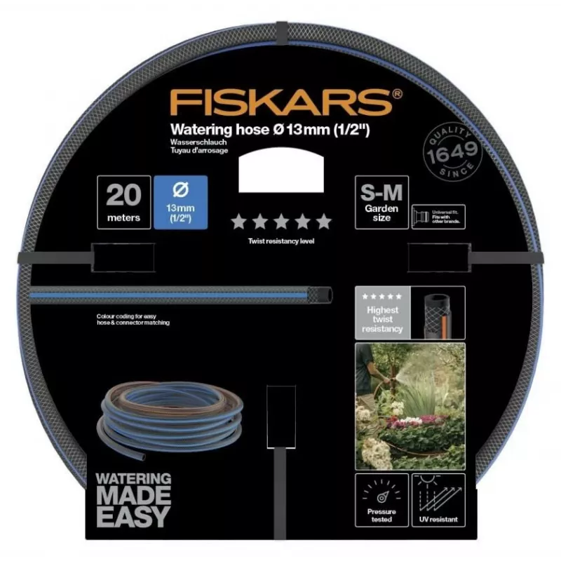 Aiavoolik Fiskars 1027107 20 m Maapealne Sinine Hall