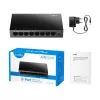 Hallatav kommutaator Cudy GS108E 8-pordiline Gigabit Ethernet, 8x 10/100/1000 Mbit/s, metallkorpus, 16 Gbit/s kommuteerimine, IGMP ja DHCP pealtkuulamine