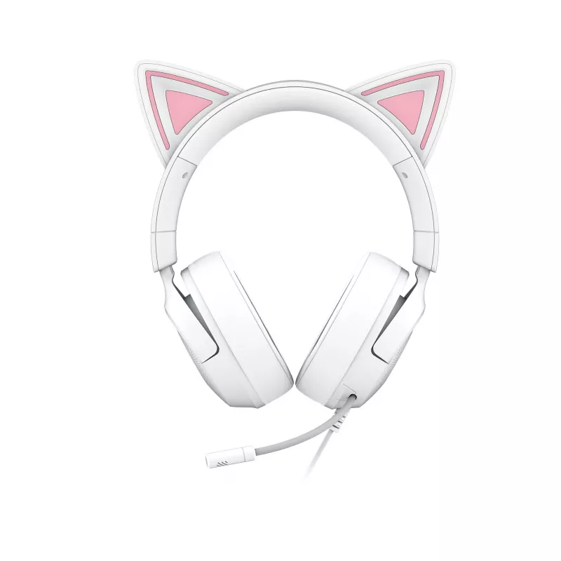 Peakomplekt Razer Kraken Kitty V3 X — mängupeakomplekt RGB-valgustuse, kerge disaini ja sisseehitatud mikrofoniga