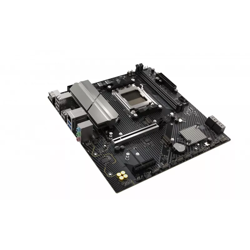 Emaplaat Sapphire B650M-E (AMD B650) micro ATX, Socket AM5, DDR5, 2x DIMM, 96GB, 2x M.2 (PCIe5/4), 4x SATA III, 2.5Gb LAN