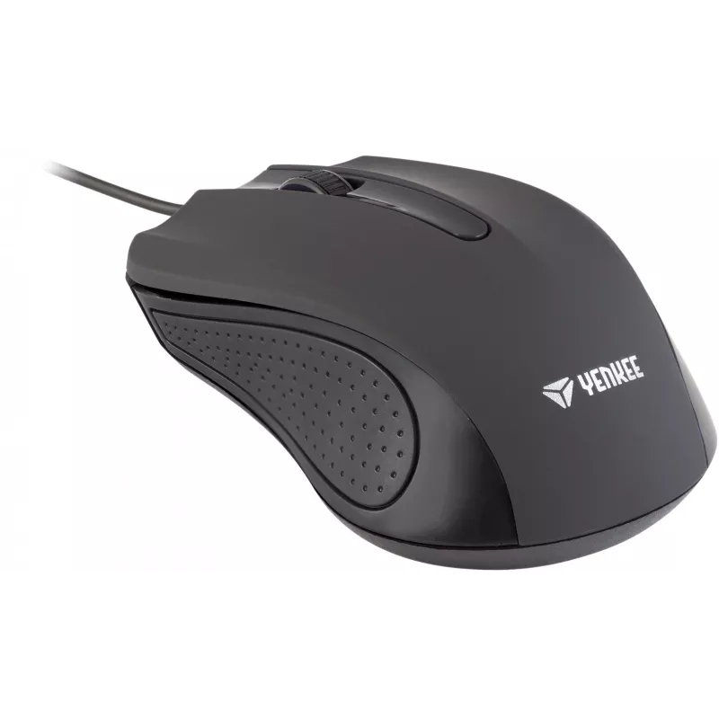 USB-juhtmega hiir, 3 nuppu, kummeeritud pind, 1000DPI