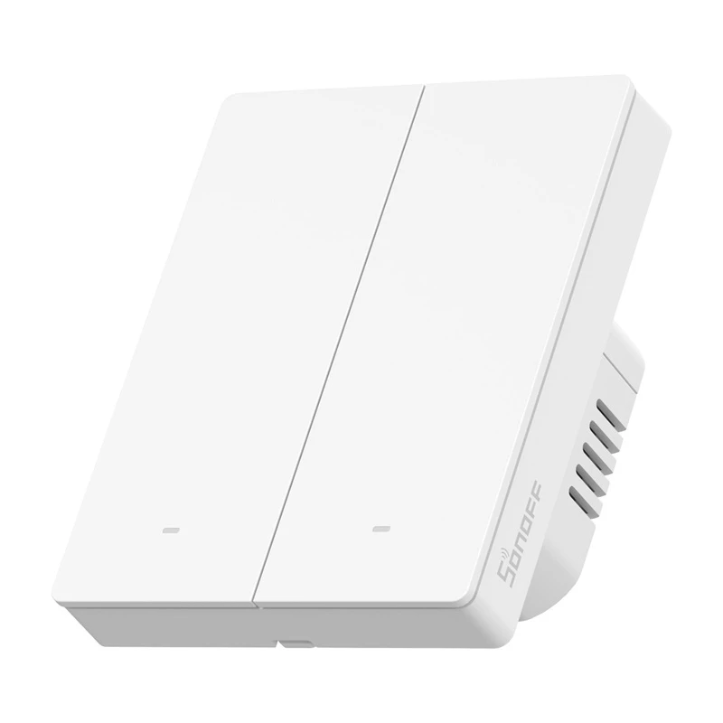 Seinale paigaldatav WiFi nutilüliti Sonoff M5-2C-80W 2-kanaliline raami jaoks
