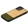 man and wood telefoniümbris iPhone 12 mini jaoks — bambusmets must