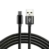 everActive USB-C kaabel 1 m - must, punutud, kiirlaadimine, 3A - CBB-1CB