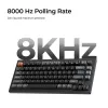 Mehaaniline klaviatuur Keychron V1 Ultra 8K — 75% QWERTY, Bluetooth, juhtmega, RGB, must