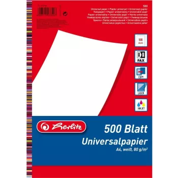 Printing Paper A4 Herlitz 5033402 500 Sheets Valge