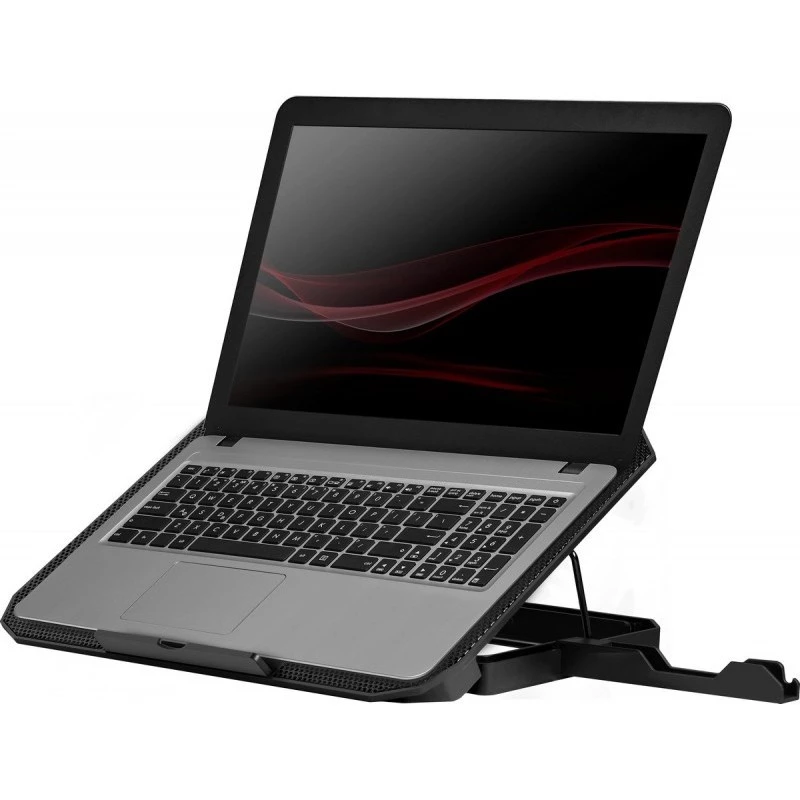 Sülearvuti jahutusalus DEFENDER NS-510, 2 ventilaatoriga, 2×USB pordiga ja RGB valgustusega