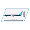 Ehituskomplekt Cobi Boeing 737-8 — 340 osa, soovitatav vanus 7+, sinine ja valge