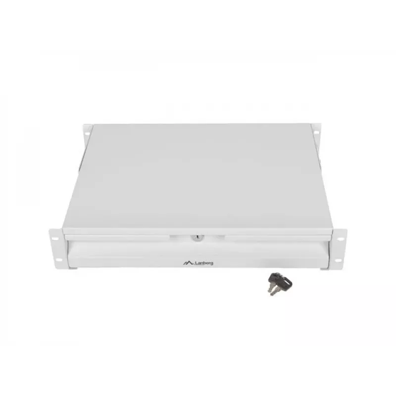 KAPISAHTEL 19 2U 360MM HALL LANBERG (2U/483X360MM KOORMUSTALUVUS KUNI 90KG, 4-PUNKTI KINNITUS)