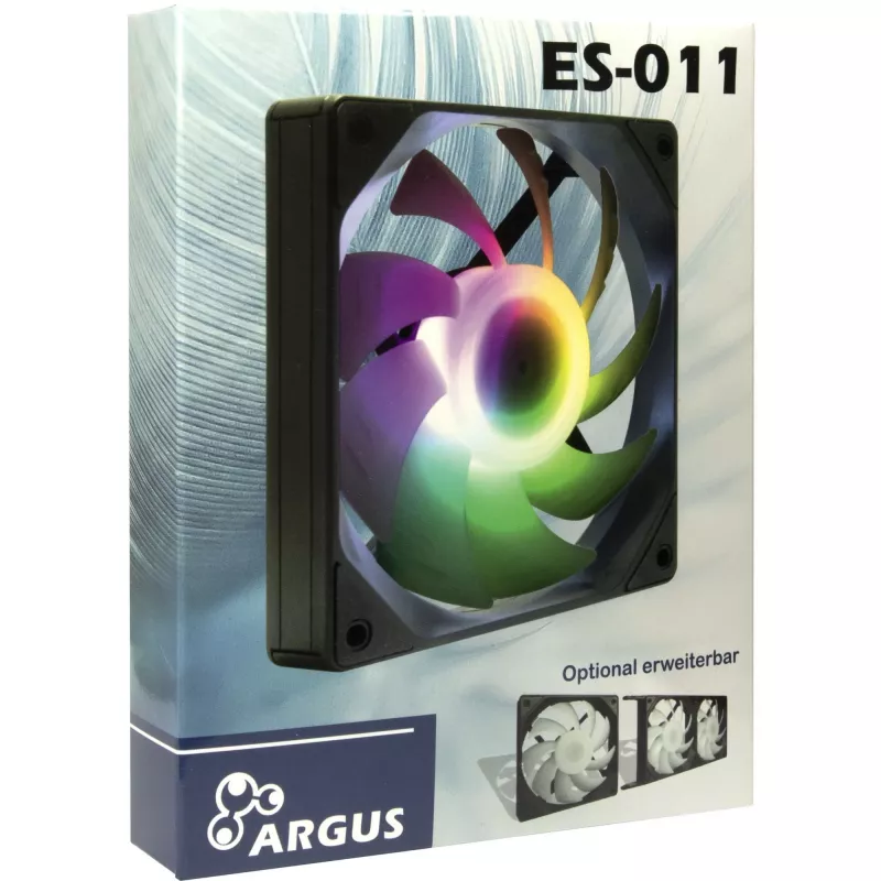 Arvutikorpuse ventilaator INTER-TECH ES-011, 120 mm, must, 1 tk