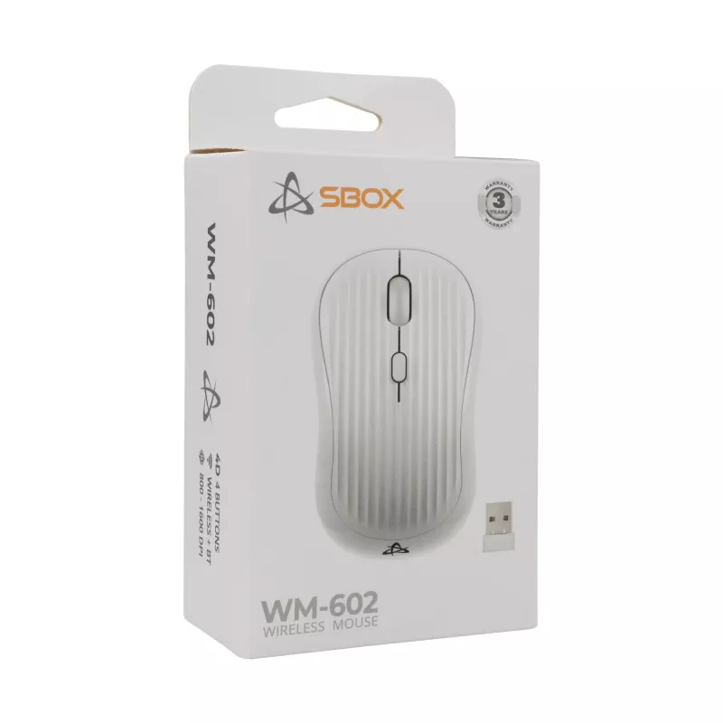 Sbox WM-602 valge juhtmevaba