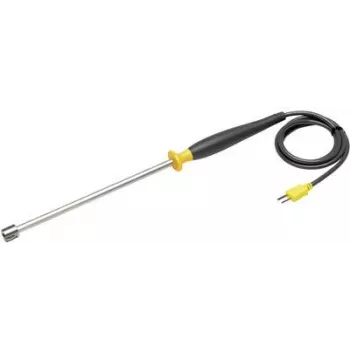 Fluke SureGrip - Test probe - Must - Silver - kollane - Stainless Steel - PVC - 1 m - 60 V (2098723)