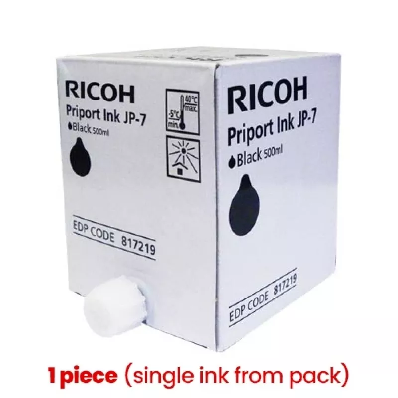 Ricoh JP-7 (817219) tindikassett, must (1 tk)