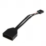 USB 19-pin to USB 9-pin adapterkaabel 0.15 m, Must, No name ZUUS-173
