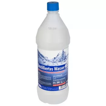 Destilleeritud vesi Ohne hersteller 1 L — vastavuses standarditega DIN 13060, DIN 43530 ja EN 285