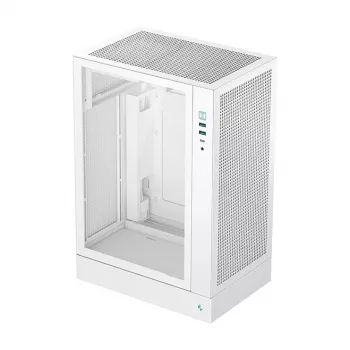 DeepCool CH170 PLUS WH Midi Tower arvutikorpus — valge, karastatud klaas, toetab micro ATX/mini-ITX, GPU kuni 34,2 cm, CPU jahuti kõrgus 164 mm