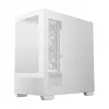 PC Midi Tower korpus DeepCool CG380 3F WH — Valge, 235×437×451 mm, toetab 2,5-tolliseid/3,5-tolliseid, alumine toiteplokk, 3x 120 mm ventilaatorid paigaldatud