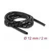 DeLOCK spiraalvoolik paindlik 2 m x 12 mm must polüetüleen