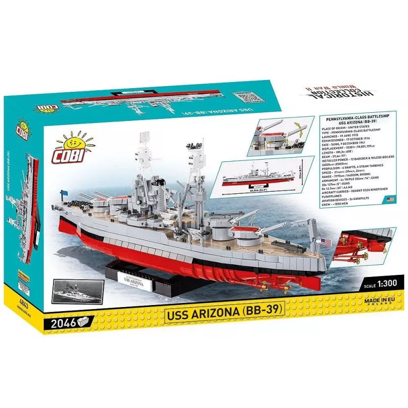 Klotsid USS Arizona BB-39 2046 klotsi