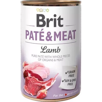 BRIT Pateé & Meat lambaga - märg koeratoit - 400g