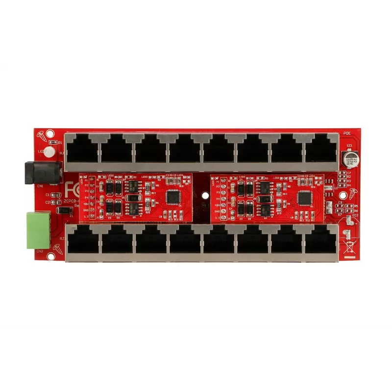 Extralink Gigabit PoE süstija 8 porti aktiivne, 8 porti Gigabit 802.3at/af, Mode A