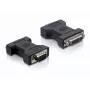 Delock - VGA adapter - DVI-I (W) HD-15 (VGA) (M) - pöidlakruvidega (65017)