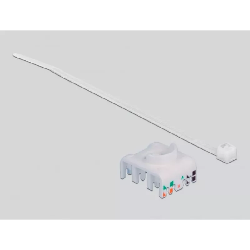 Delock - Modulaaradapter - DIN-liistule paigaldatav - CAT 6a - STP - Hall - 1 konnektor (86014)