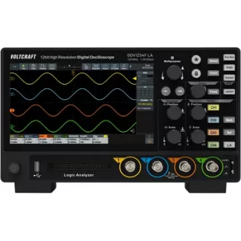 Voltcraft DOV1254F LA Digitaalostsilloskoop 125 MHz 4 kanalit 1.25 GSa/s 100 Mpts 12 biti (VC-16753935)