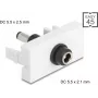 DELOCK DC toiteadapter Easy 45 moodul 5,5 x 2,1 mm pesa 5,5 x 2,5 mm pistikule