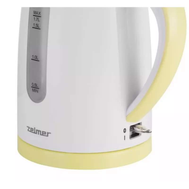 Elektriline veekeetja Zelmer 1,7 L 2200 W valge kollane