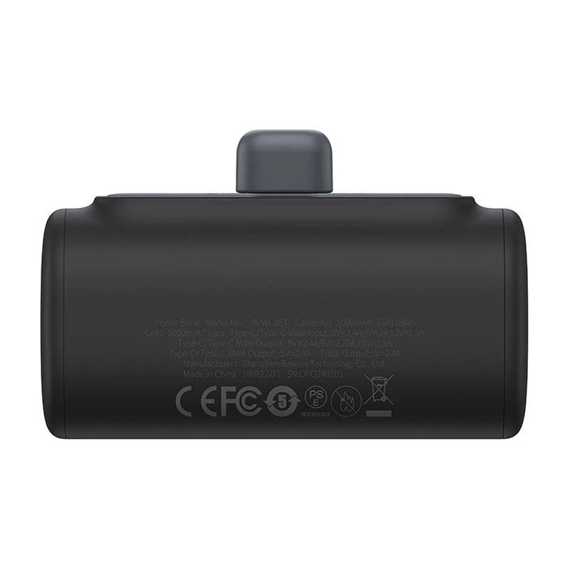 Baseus Compact P10068306113-00 Liitiumioon-akupank 5000 mAh Must