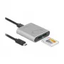 DeLOCK 91751 kaardilugeja USB 3.2 Gen 1 USB-C hõbedane