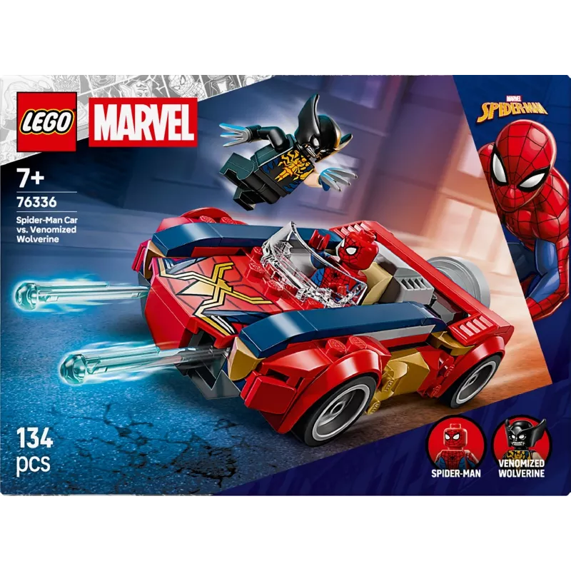 LEGO MARVEL 76336 Ämblikmehe auto vs. Venom Wolverine