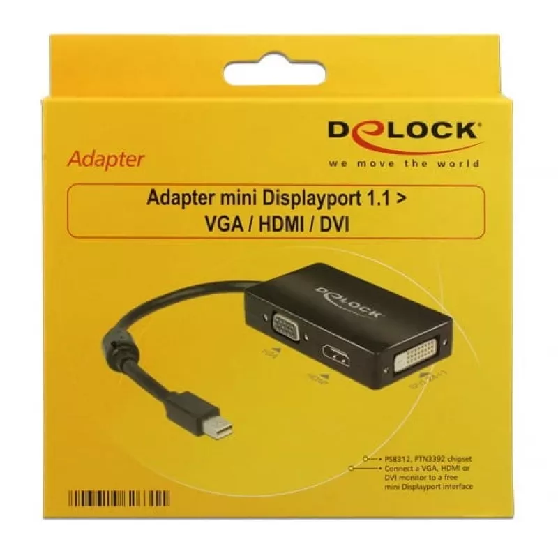 Juhe DeLOCK 0,16 m DisplayPort/VGA + HDMI + DVI