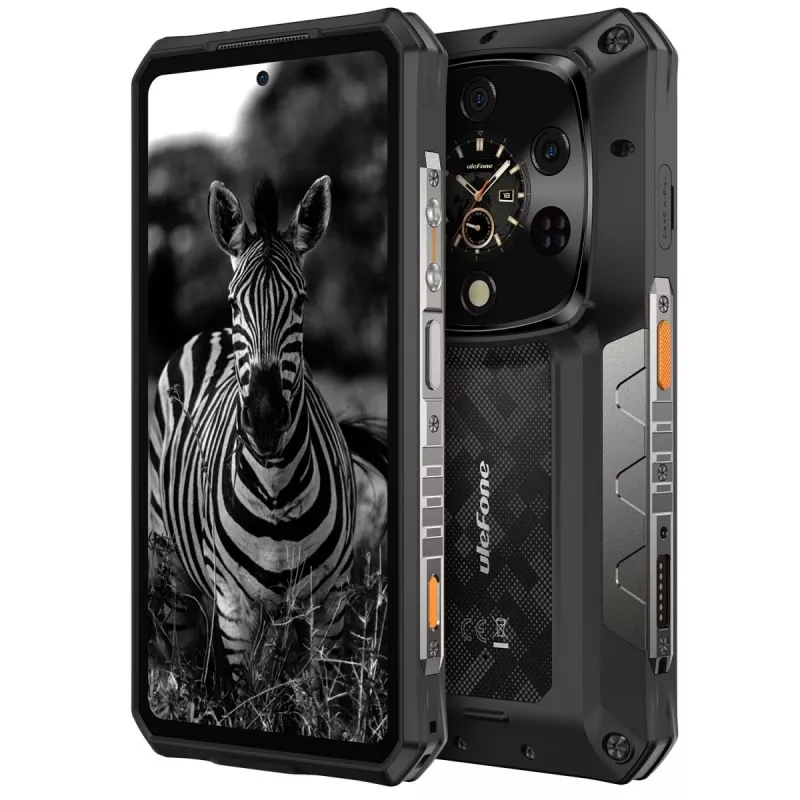 Töökindel nutitelefon UleFone Armor 28 Ultra 5G — 16 GB muutmälu, 1 TB salvestusruum, must