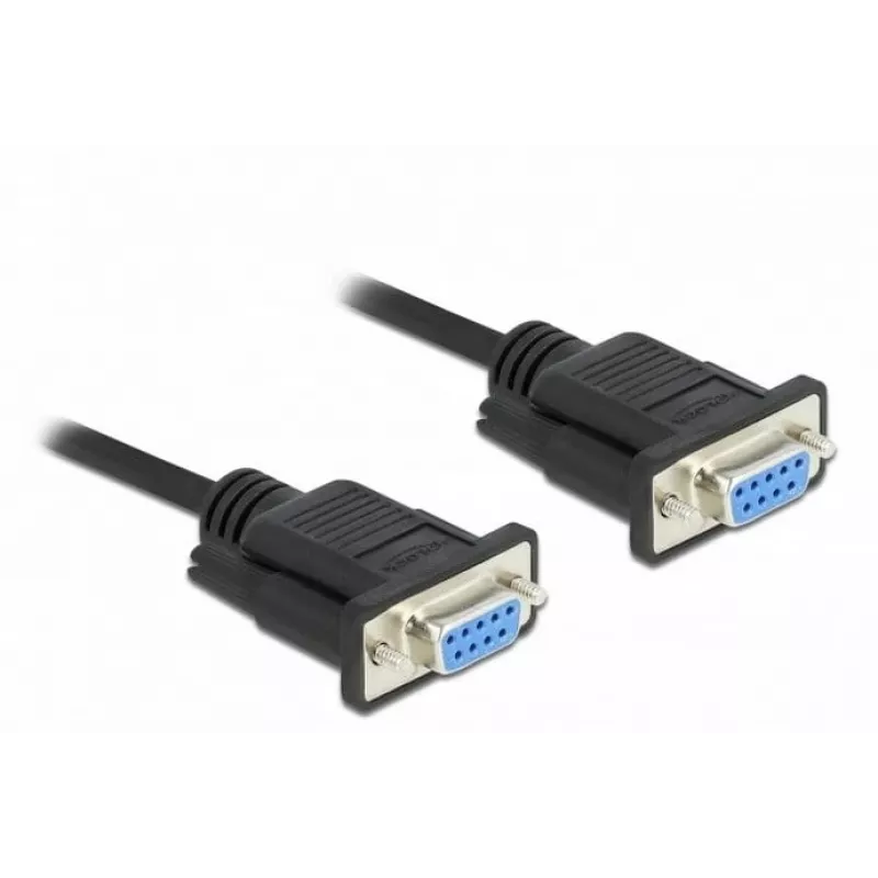 Jadaühenduskaabel DeLOCK 86604 Must 10 m RS-232 Sub-D9