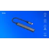 USB 3.0 4-pordiline liidesejaotur SAVIO AK-71 USB-C-hostiga, 5000 Mbit/s, 2-aastane garantii