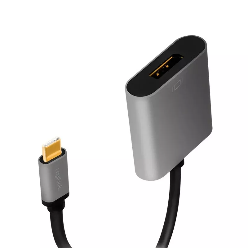 LogiLink CUA0102 USB 3.2 Gen1 USB-C - DisplayPort-kaabel 0,15 m must