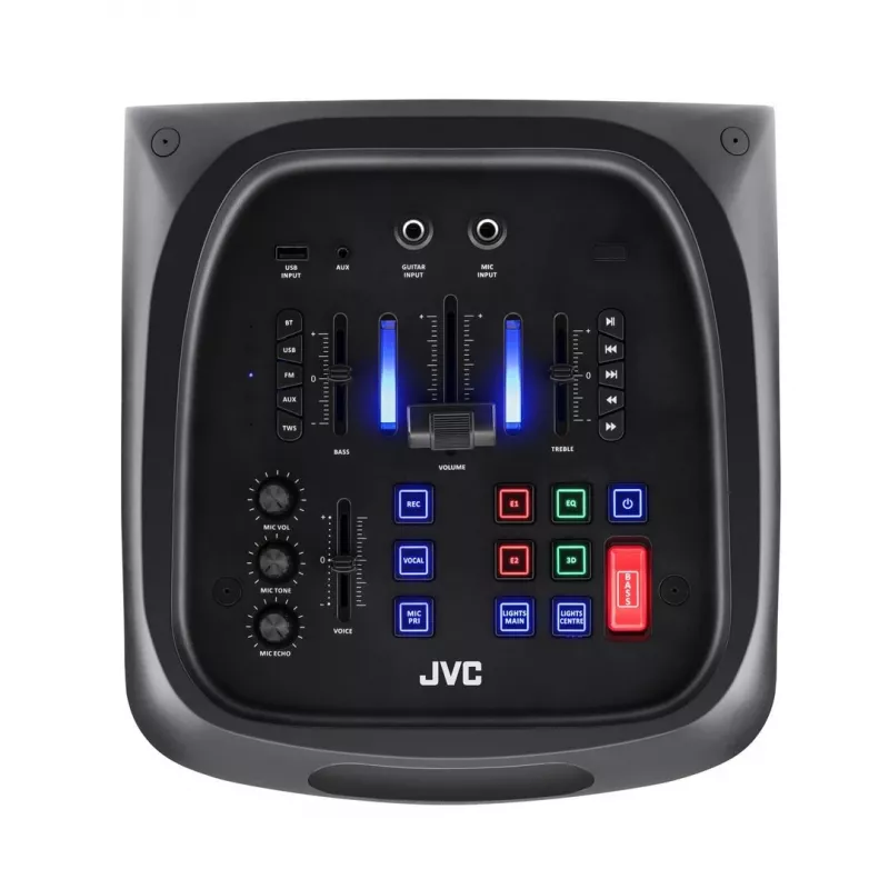 Kaasaskantav peokõlar JVC XS-EP624B — must, akutoitega, Bluetooth