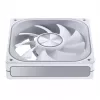120mm PWM ARGB jahutusventilaator Jonsbo ZA-120 valge — mudel ZA-120W, PWM juhtimine, ARGB valgustus