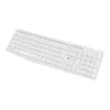 Juhtmega täissuuruses klaviatuur NATEC NAUTILUS NKL-1951, 105 klahvi, US International QWERTY, valge, USB, 1,8 m