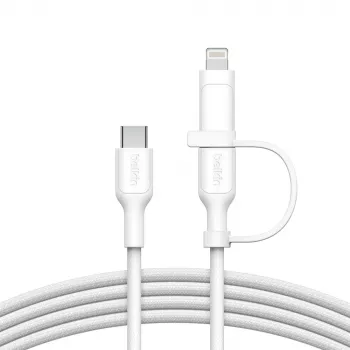 USB-kaabel Belkin BoostCharge Pro 1,5 m USB-C USB-C/Lightning Valge